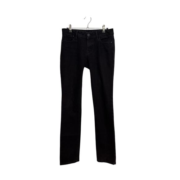 DL1961 Coco Curvy Straight Jeans Womens Size 26 Onyx Black 4 Way Stretch - Picture 1 of 6
